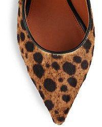 Givenchy Leopard Print Calf Hair Pumps