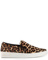 Michael Kors Michl Kors Keaton Leopard Print Slip On Sneakers