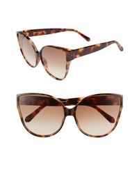 Linda Farrow 62mm Oversize Cat Eye Sunglasses