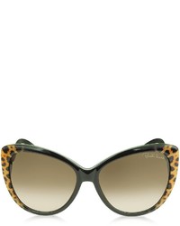 Roberto Cavalli 736s 05g Kurumba Brown Leopard Black Sunglasses