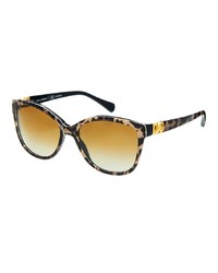 Dolce & Gabbana Dolce And Gabbana Square Leopard Print Sunglasses