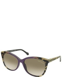 Roberto Cavalli Jabbah 872s Leopard Print Acetate Cat Eye Sunglasses