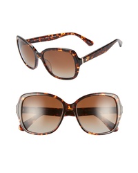 kate spade new york Karalyns 56mm Polarized Sunglasses