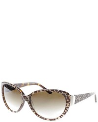 Kate Spade Ks Soliel 1a5 Leopard Cat Eye Plastic Sunglasses