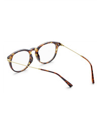 Shein Leopard Frame Retro Glasses