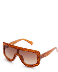 Shein Leopard Oversized Visor Sunglasses