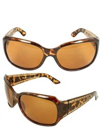 MLC Eyewear Vintage Oval Fashion Sunglasses Brown Leopard Frame Brown Lenses For And