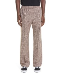 Needles Butterfly Embroidered Leopard Jacquard Track Pants