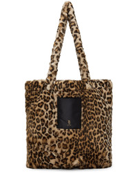 Brown Leopard Tote Bag