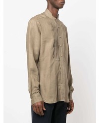 PT TORINO Long Sleeve Linen Shirt