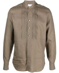 PT TORINO Long Sleeve Linen Shirt