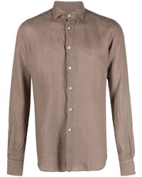 Dell'oglio Long Sleeve Linen Shirt