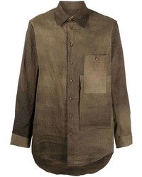 Uma Wang Patch Pocket Button Up Shirt