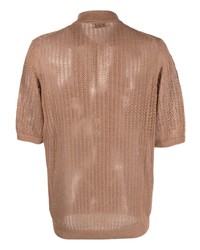 Ballantyne Knitted Linen Polo Shirt