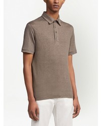 Zegna Linen Short Sleeve Polo Shirt