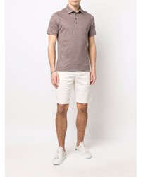 Ermenegildo Zegna Short Sleeve Linen Polo Shirt