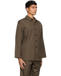 Lemaire Brown Cotton Shirt