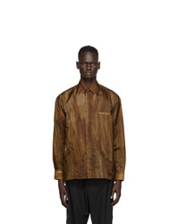 A-Cold-Wall* Brown Translucent Long Sleeve Shirt