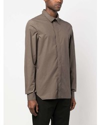 Rick Owens Concealed Front Fastening Shirt