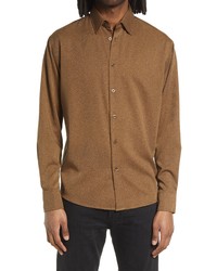 AMENDI Jon Button Up Shirt In Multi Brown At Nordstrom