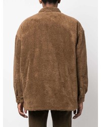 Acne Studios Long Sleeved Faux Fur Shirt
