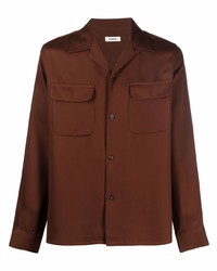 Sandro Notched Collar Buttoned Up Shirt