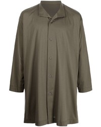 Homme Plissé Issey Miyake Plain Long Sleeve Shirt