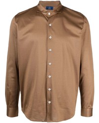 Barba Spread Collar Cotton Shirt