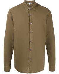 James Perse Standard Long Sleeve Cotton Shirt