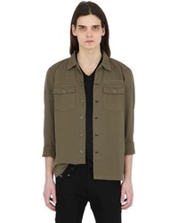 The Kooples Military Cotton Canvas Shirt