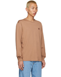 Acne Studios Brown Patch Long Sleeve T Shirt