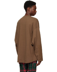 Undercover Brown Patch Long Sleeve T Shirt