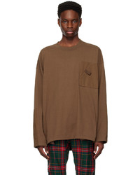 Undercover Brown Patch Long Sleeve T Shirt