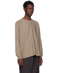 Homme Plissé Issey Miyake Brown Release T 1 Long Sleeve T Shirt