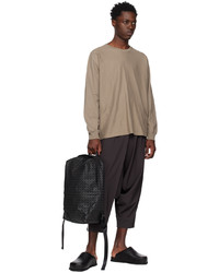 Homme Plissé Issey Miyake Brown Release T 1 Long Sleeve T Shirt