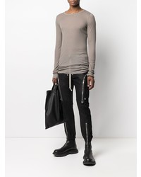 Rick Owens Crew Neck Long Sleeved Top