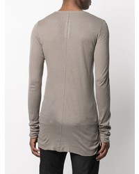 Rick Owens Crew Neck Long Sleeved Top