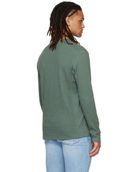 Vince Khaki Thermal Long Sleeve T Shirt