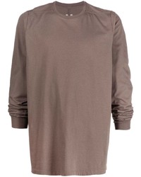 Rick Owens Long Sleeve Cotton T Shirt