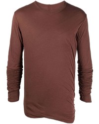 Rick Owens Round Neck Long Sleeved T Shirt