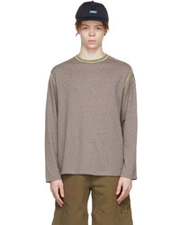 AFFXWRKS Taupe Cotton Long Sleeve T Shirt