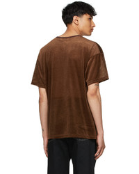SASQUATCHfabrix. Brown Velour Mesh Big T Shirt