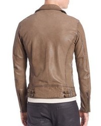 Belstaff Beckenham Leather Military Jacket