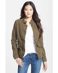 Lucky Brand Highland Stretch Cotton Military Jacket Large