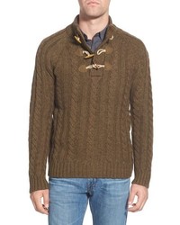 Schott NYC Toggle Cable Knit Sweater