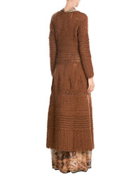 Alberta Ferretti Long Cardigan With Mohair