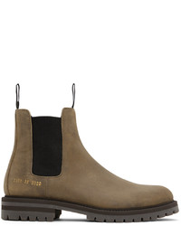 Common Projects Brown Winter Chelsea Boots
