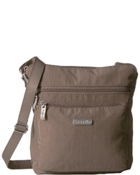 Brown Nylon Crossbody Bag