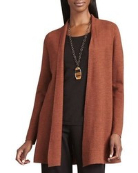 Eileen Fisher Long Wool Cardigan Plus Size