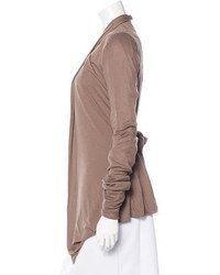 Rick Owens Lilies Open Front Draped Cardigan